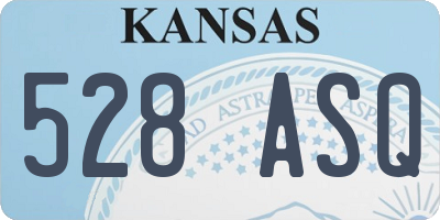 KS license plate 528ASQ