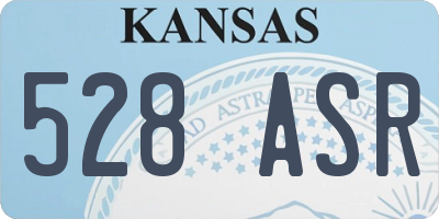 KS license plate 528ASR