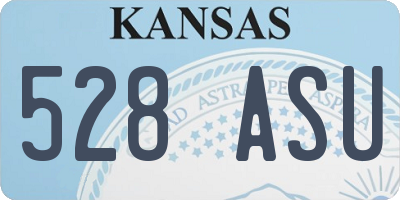 KS license plate 528ASU