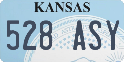 KS license plate 528ASY