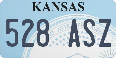KS license plate 528ASZ