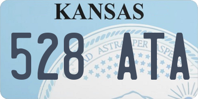 KS license plate 528ATA