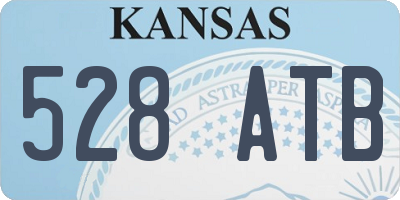 KS license plate 528ATB