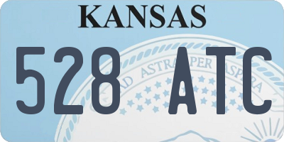 KS license plate 528ATC