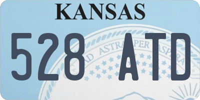 KS license plate 528ATD