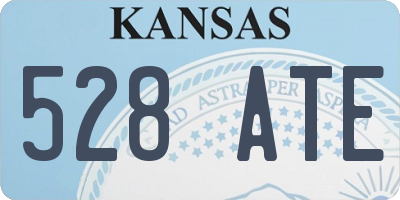 KS license plate 528ATE