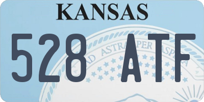 KS license plate 528ATF