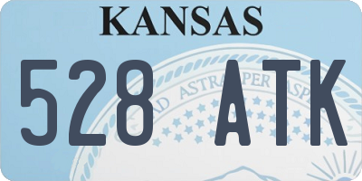 KS license plate 528ATK