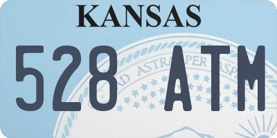 KS license plate 528ATM