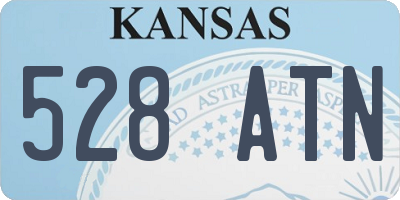 KS license plate 528ATN