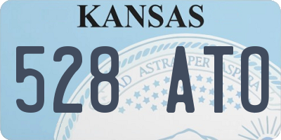 KS license plate 528ATO