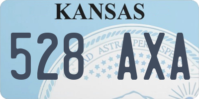 KS license plate 528AXA