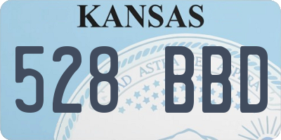 KS license plate 528BBD