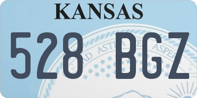 KS license plate 528BGZ