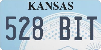 KS license plate 528BIT