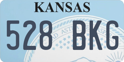 KS license plate 528BKG