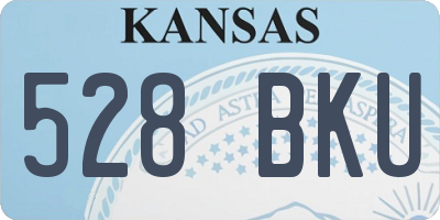 KS license plate 528BKU