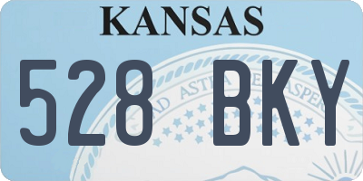 KS license plate 528BKY