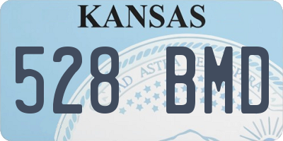 KS license plate 528BMD