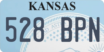 KS license plate 528BPN