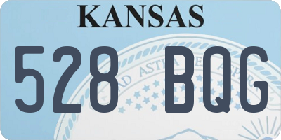 KS license plate 528BQG