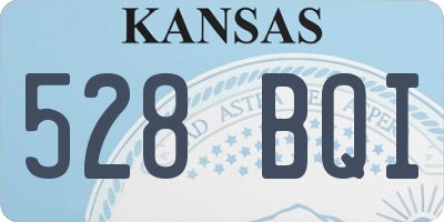 KS license plate 528BQI