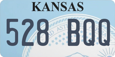 KS license plate 528BQQ