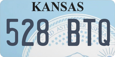 KS license plate 528BTQ