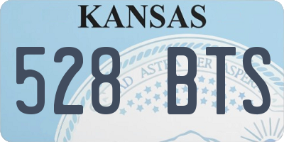 KS license plate 528BTS