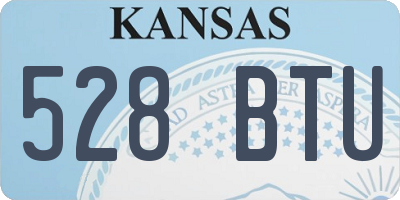 KS license plate 528BTU