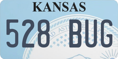 KS license plate 528BUG