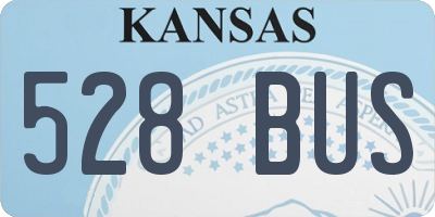 KS license plate 528BUS