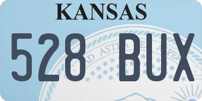 KS license plate 528BUX