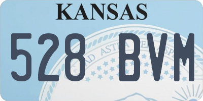 KS license plate 528BVM