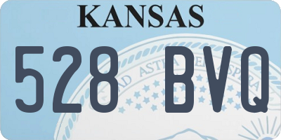 KS license plate 528BVQ