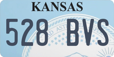 KS license plate 528BVS