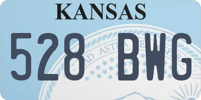 KS license plate 528BWG