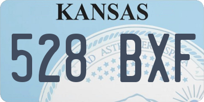 KS license plate 528BXF