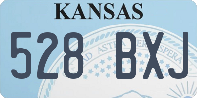 KS license plate 528BXJ