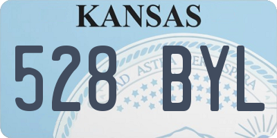KS license plate 528BYL