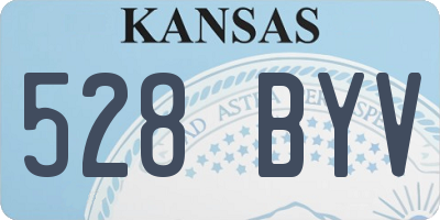 KS license plate 528BYV