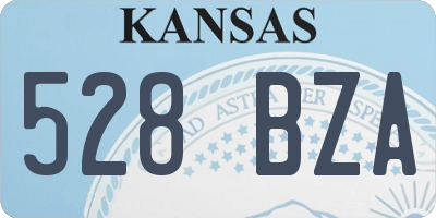KS license plate 528BZA