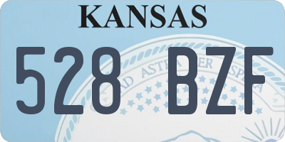KS license plate 528BZF