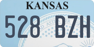 KS license plate 528BZH
