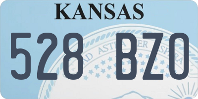 KS license plate 528BZO