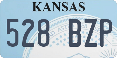 KS license plate 528BZP