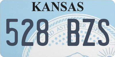 KS license plate 528BZS