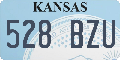 KS license plate 528BZU