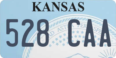 KS license plate 528CAA