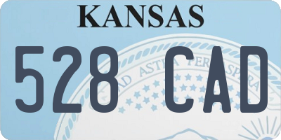 KS license plate 528CAD